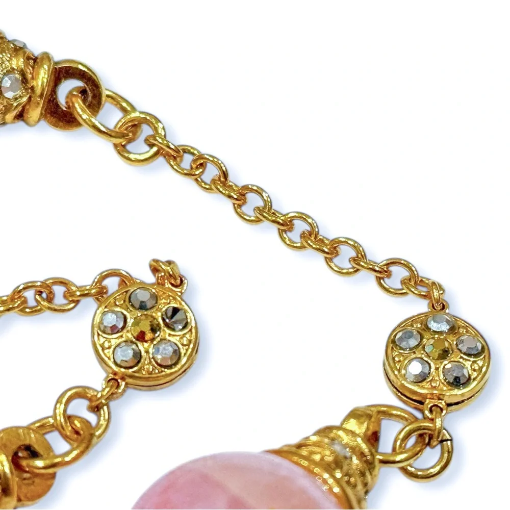 Barrera Long 48” Necklace with Multicolor Pastel Beads and Crystal Accents - Picture 14 of 17